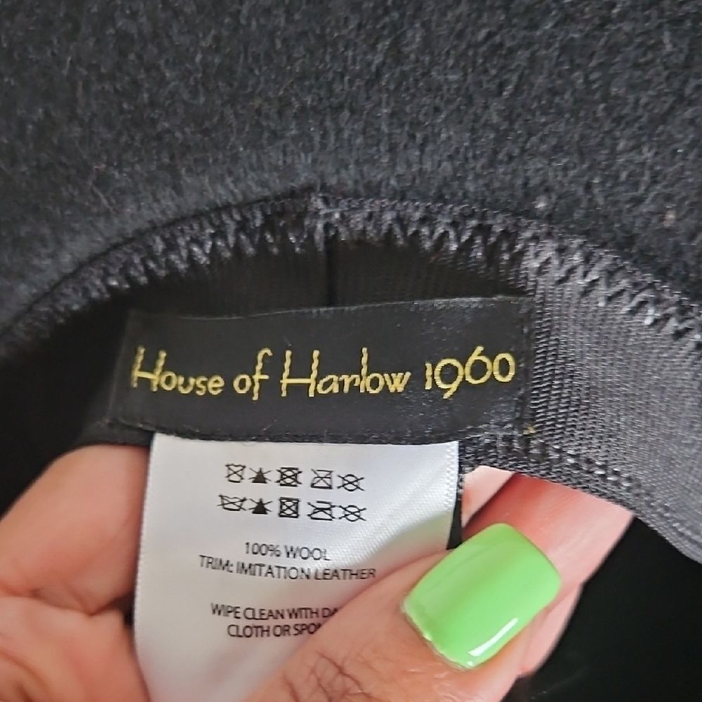 HOST PICK 🥳🥳 House of Harlow 1960 Black Wool Hat - Picture 4 of 16